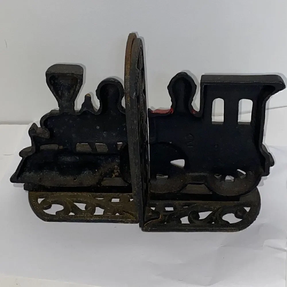 ‎Little Train Iron Bookends Creative Train Office